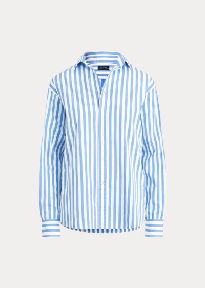 Polo Ralph Lauren Striped Cotton Skjorter Dame Danmark (TXDZV0754)